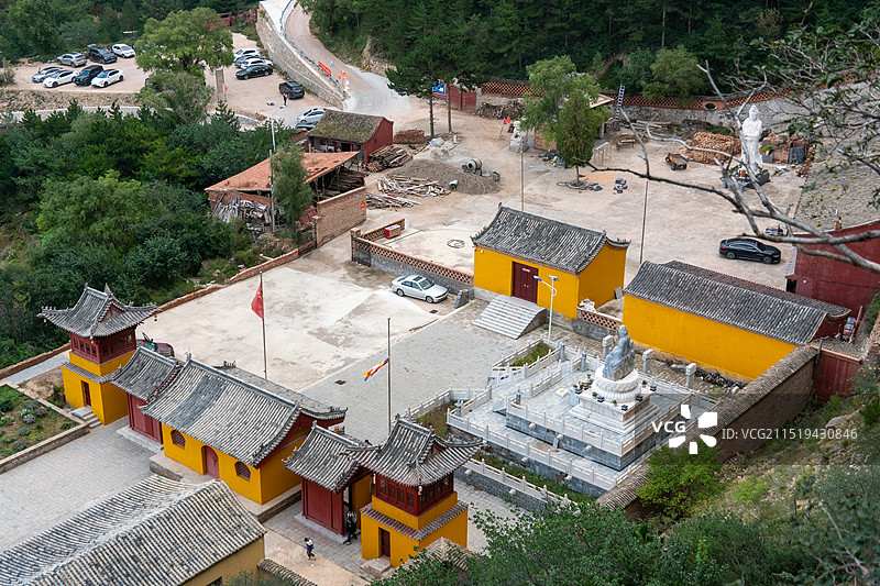 山西大同圣泉寺小悬空寺图片素材
