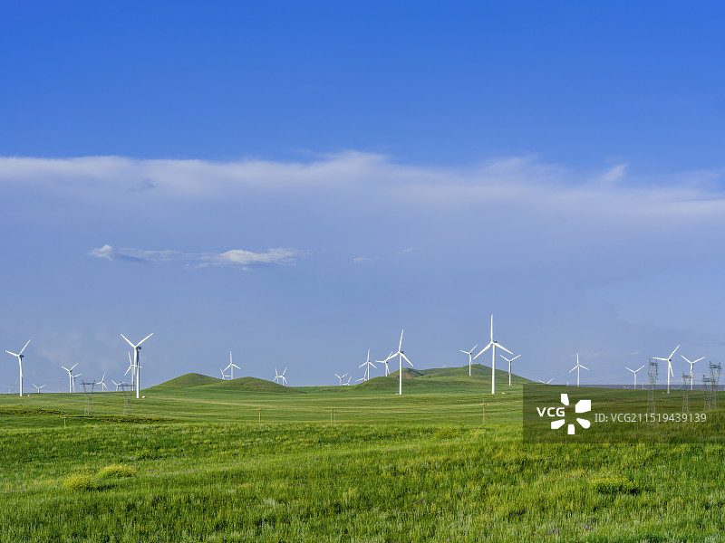 内蒙古锡林郭勒大草原乌兰五台风光图片素材