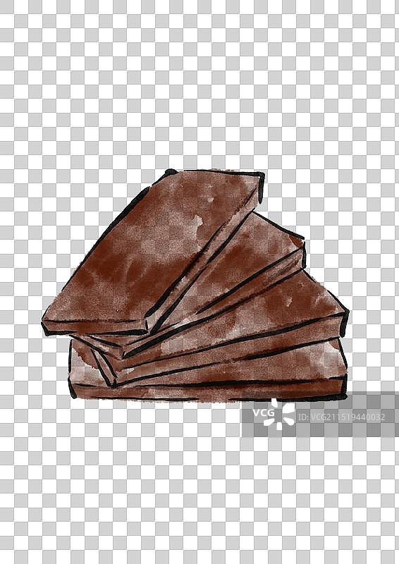 国潮风中医插画元素-阿胶图片素材