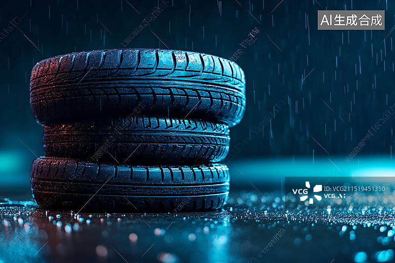 【AI数字艺术】汽车轮胎特写车辆维修服务交通运输广告背景图片素材