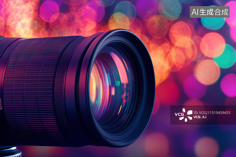 【AI数字艺术】相机镜头中的光影图片素材