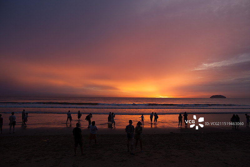 ‌‌马来西亚最美落日丹绒亚路海滩图片素材