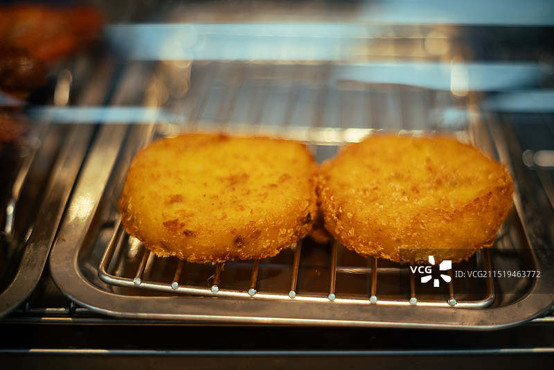 便利店炸鱼饼 速食图片素材