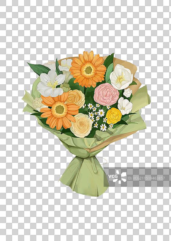 鲜花向日葵一束花免扣素材图片素材