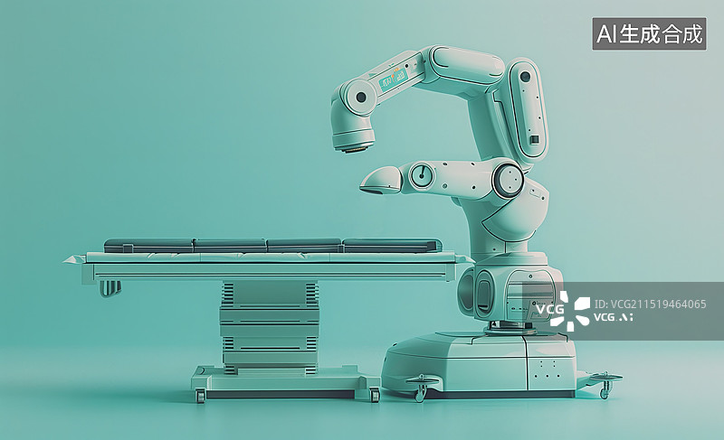 【AI数字艺术】手术机器人，医疗机器人图片素材