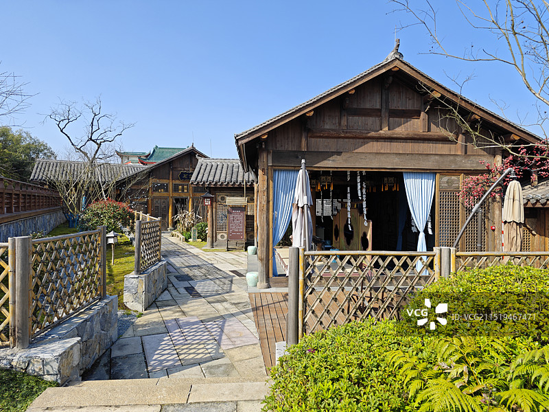 武夷梦华录古建博物馆室外休闲文创空间木建筑咖啡馆图片素材