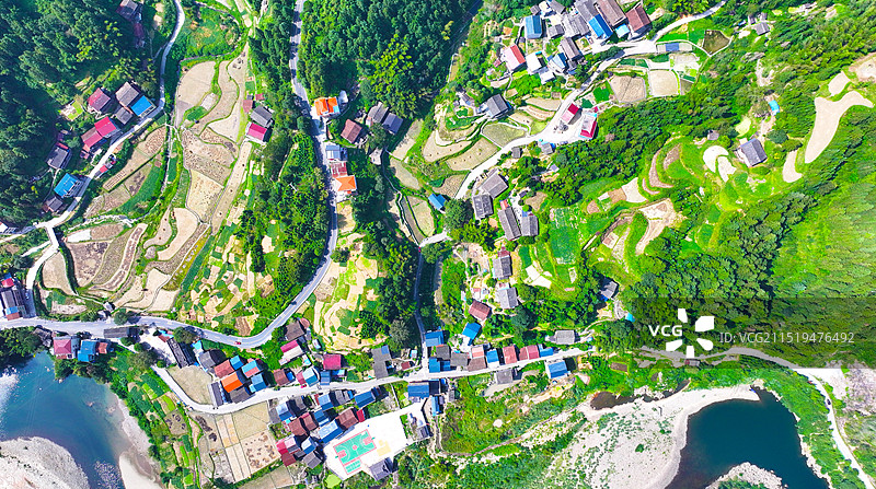 贵州锦屏林下山村风光图片素材