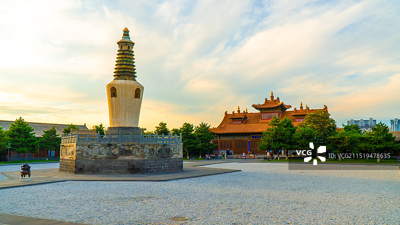千年古寺-山西省大同市法华寺图片素材