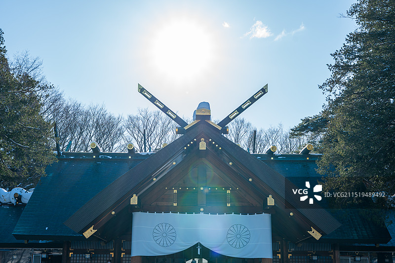 北海道神宫建筑图片素材