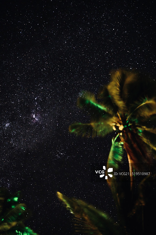 斐济·鲁滨逊岛星空图片素材