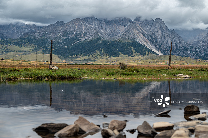 甘孜州巴塘县措普沟图片素材