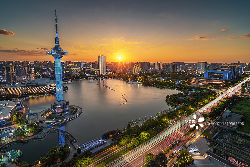 盐城盐立方电视塔图片素材