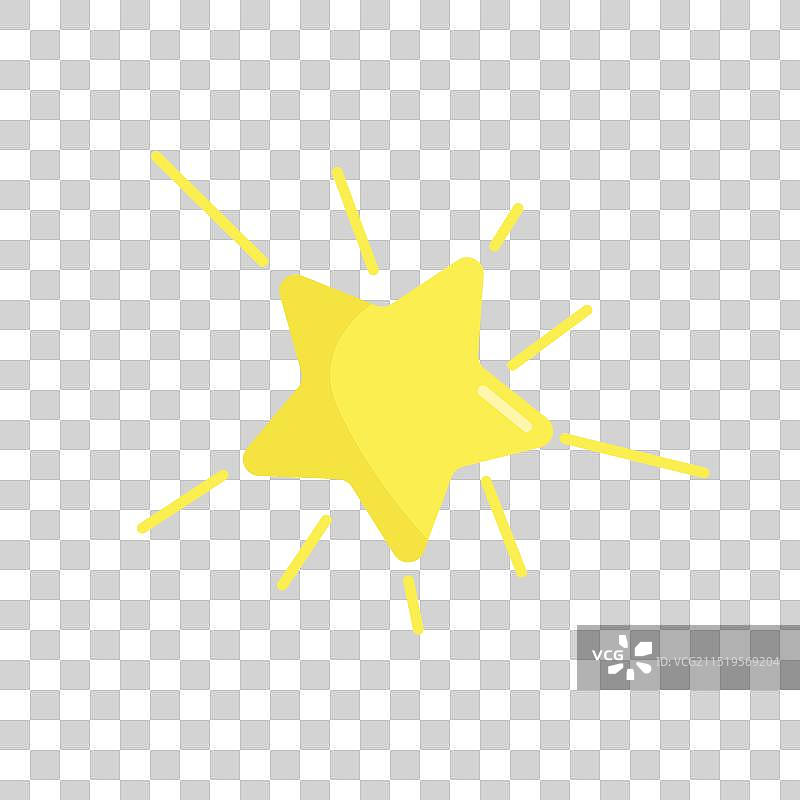 白色背景上的金色星星图片素材