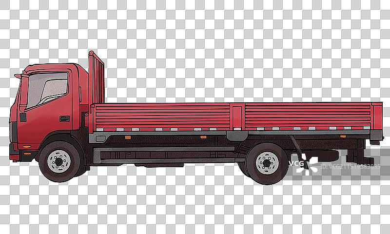 货车，拖运卡车，汽车,半挂式卡车拖车,皮卡车,面包车，交通方式，图片素材