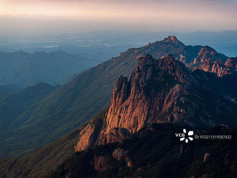 九华山夕照图片素材