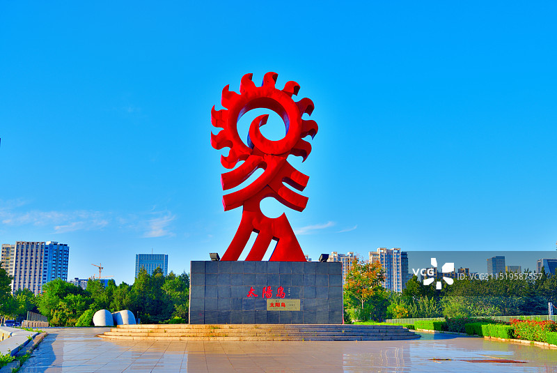 太阳鸟---日照市地标建筑图片素材