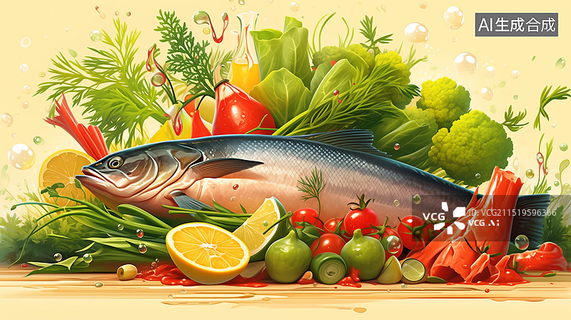 【AI数字艺术】有机蔬菜种植 线上买菜平台 生鲜蔬菜鸡蛋，新鲜蔬菜配送服务创新新媒体海报，健康饮食插画绿色食品安全图片素材