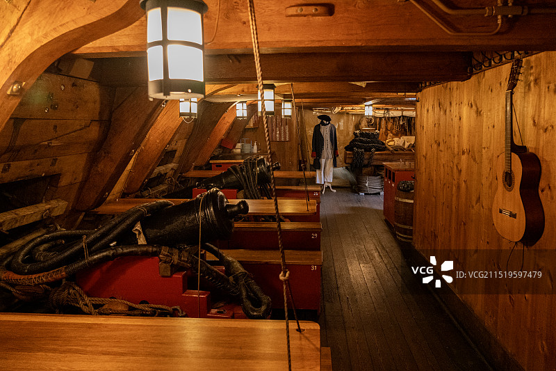 哥德堡号是大航海时代瑞典著名远洋商船，曾三次远航中国广州，第一次是1739年图片素材