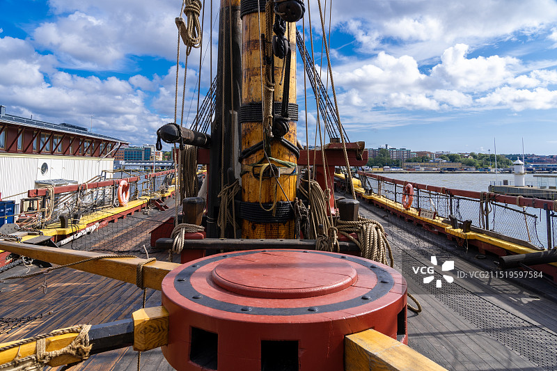 哥德堡号是大航海时代瑞典著名远洋商船，曾三次远航中国广州，第一次是1739年图片素材