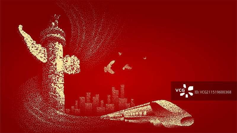 国庆节插画图片素材