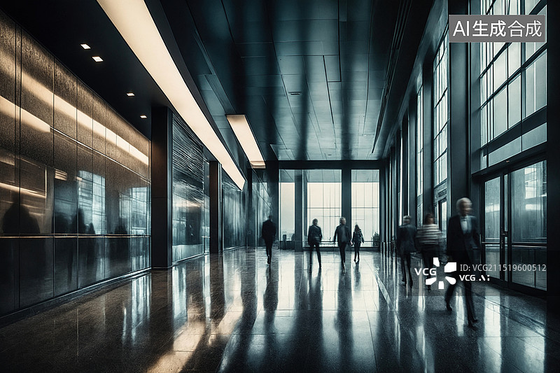 【AI数字艺术】现代都市的繁忙景象图片素材