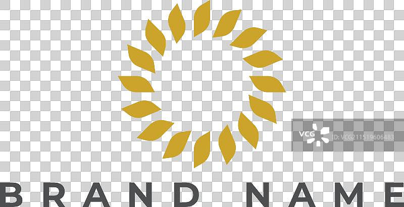 抽象圆形半色调点logo图片素材