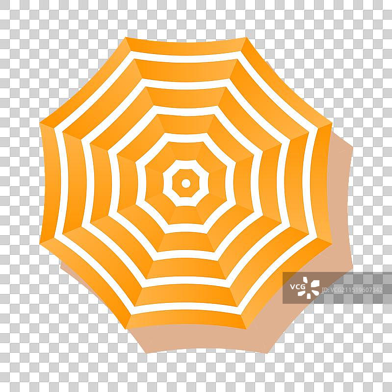 孤立的沙滩伞图片素材