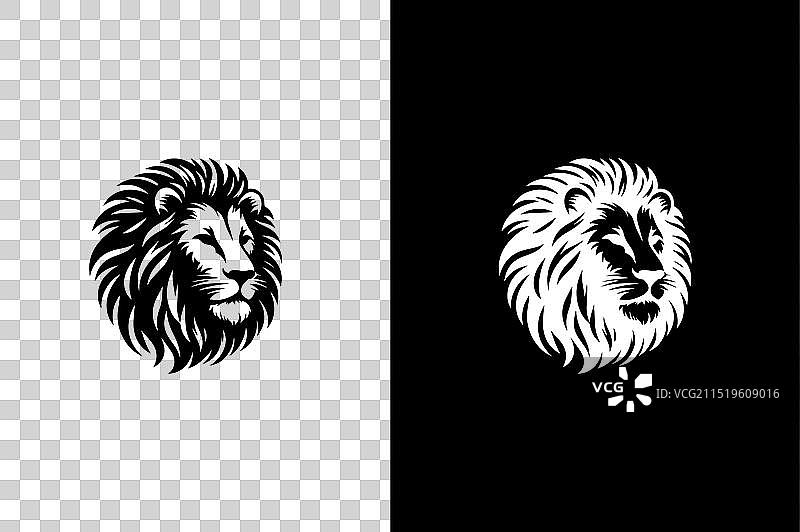 狮子头像标志狮头图标符号图片素材