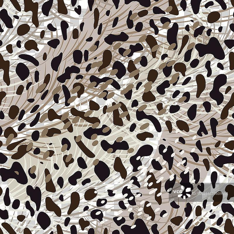 鬣狗纹理无缝图案动物皮图片素材