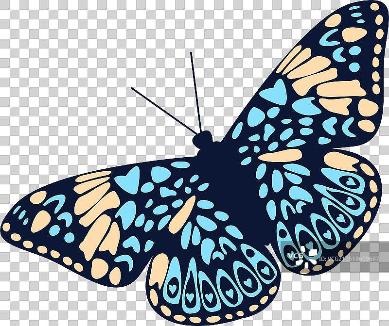 唯美蝴蝶剪影艺术图片素材