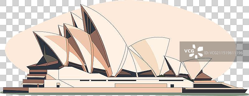 悉尼歌剧院标志性图像图片素材