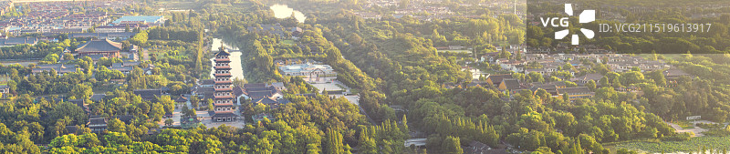 扬州大明寺与唐城遗址图片素材