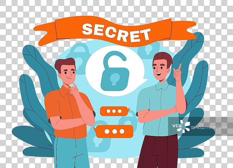 男人向朋友透露秘密图片素材