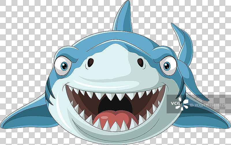 卡通快乐鲨鱼图片素材
