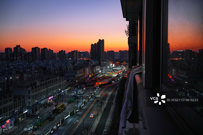 夏日晚霞图片素材