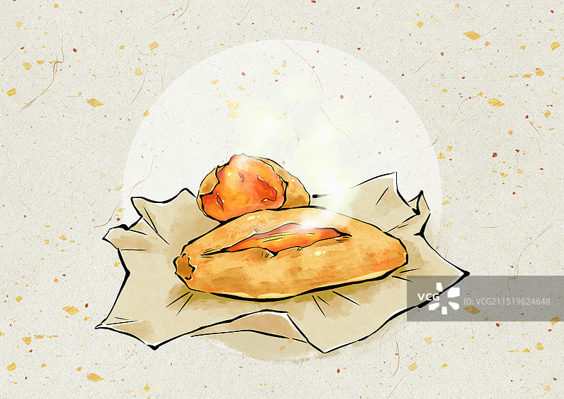 冬季美食烤红薯烤地瓜炒板栗糖炒栗子图片素材