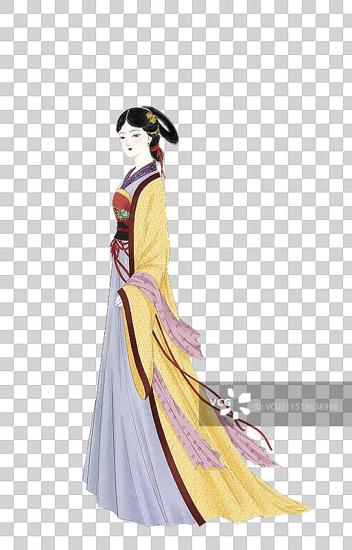 古风宋代仕女图—国画古风水墨国风元素图片素材