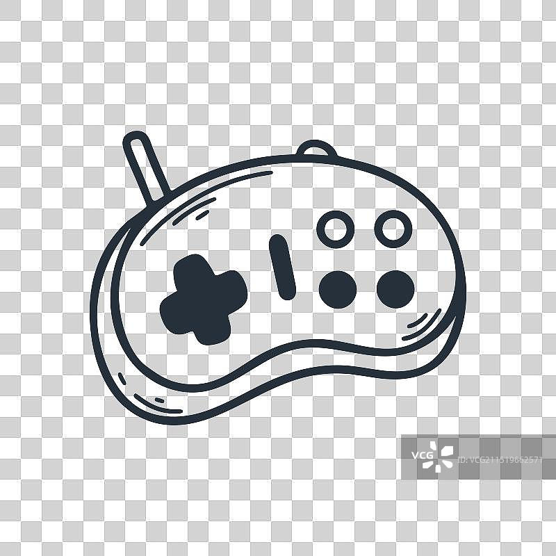 游戏操纵杆涂鸦草图风格图片素材