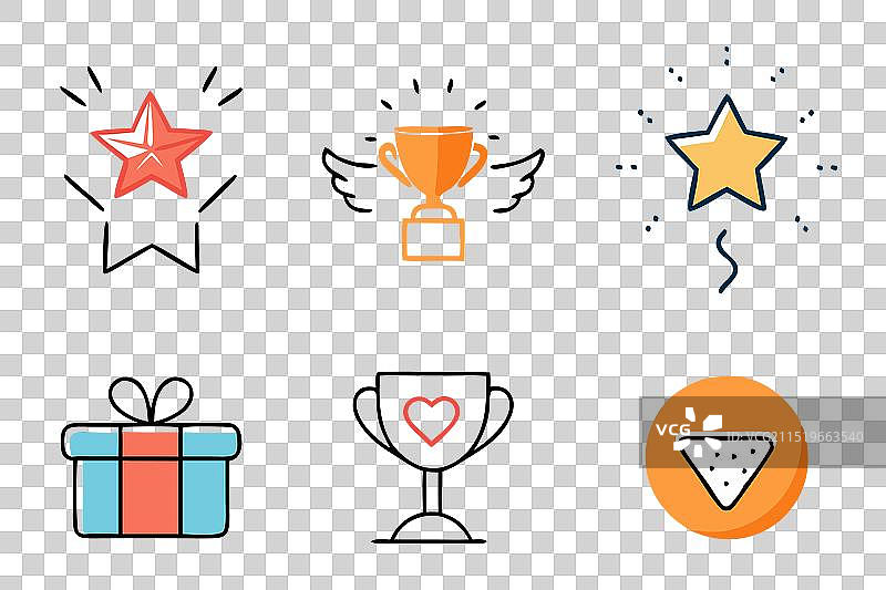 独家福利奖品奖励彩色图片素材