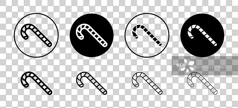 拐杖糖图标合集图片素材