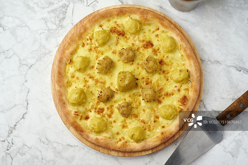 榴莲肉披萨图片素材