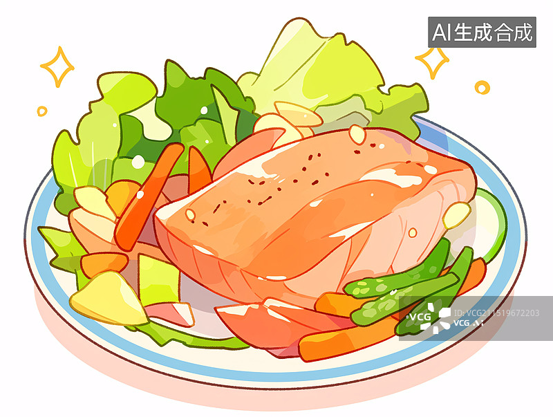 【AI数字艺术】健康早餐美味小吃节日文化午餐晚餐美食插画图片素材