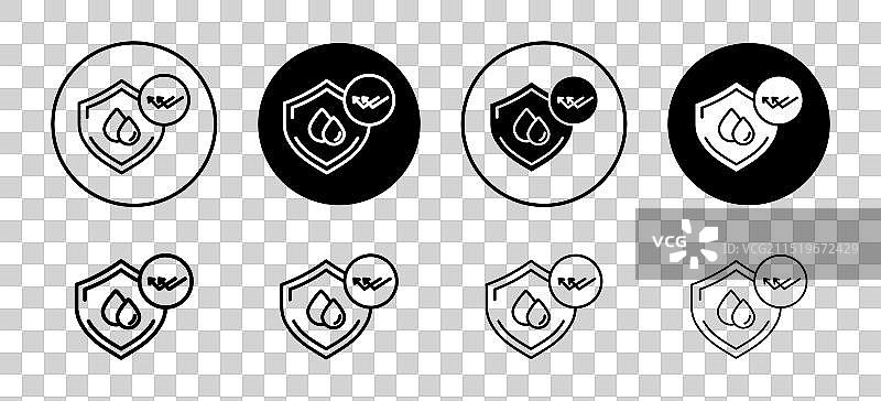 防水保护图标合集图片素材