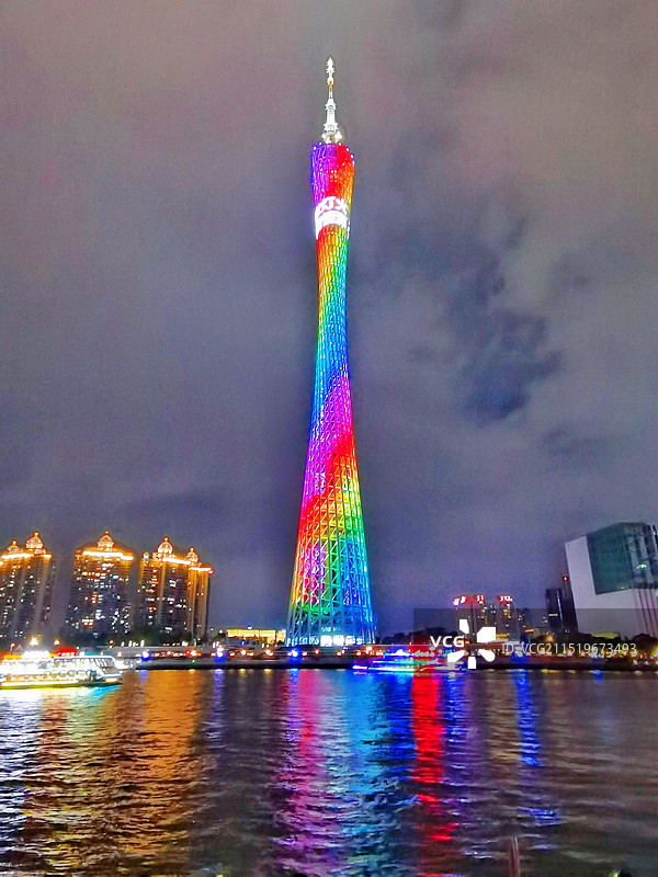 广州塔夜景图片素材