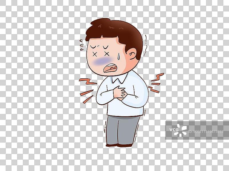 男子 胸痛 猝死 心梗 心脏 疼痛 心悸图片素材