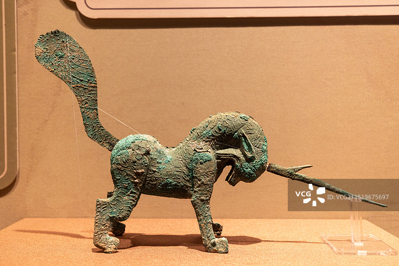 铜獬豸图片素材