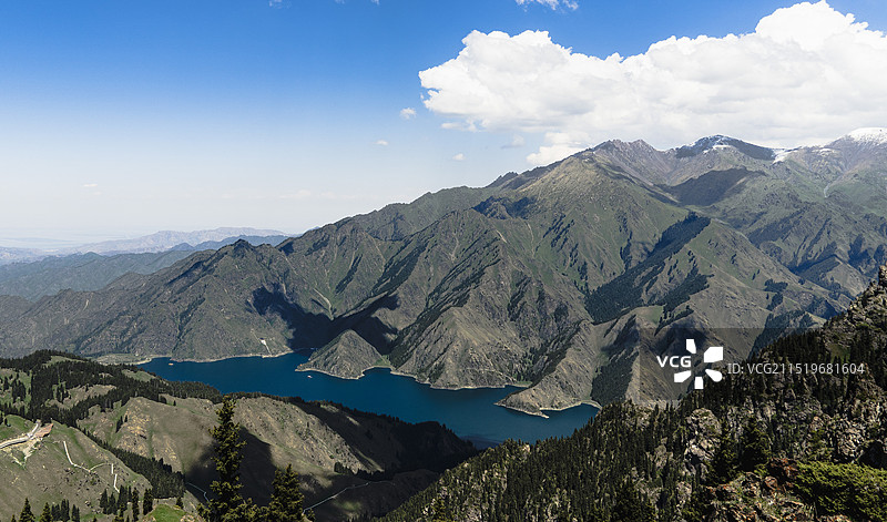 天山天池图片素材