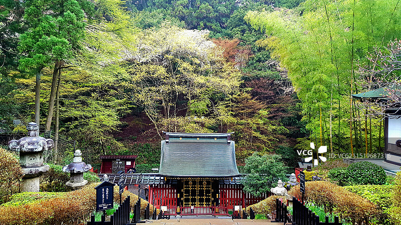日本宫城县仙台市，伊达政宗瑞凤殿图片素材