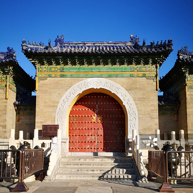 天坛公园，回音壁，皇穹宇图片素材