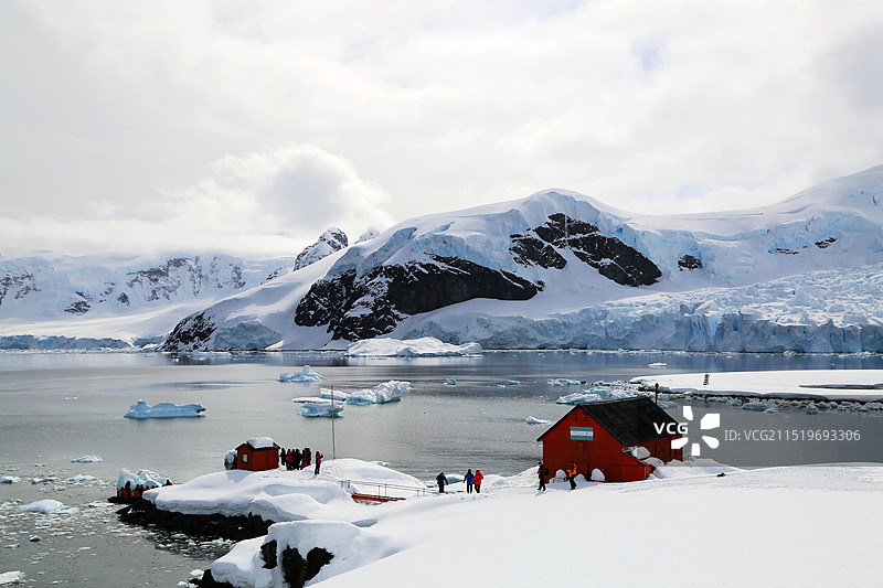 南极天堂湾图片素材